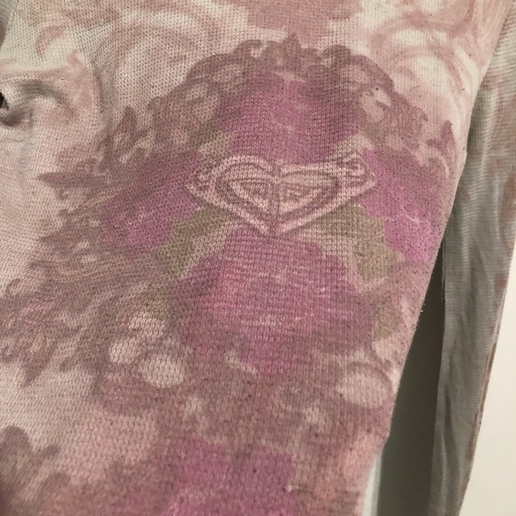 Distressed Roxy Long Sleeve Tee - Picture 7 of 11